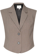 Load image into Gallery viewer, Gestuz - Ancie Waistcoat - Grey Structure
