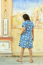 Load image into Gallery viewer, Azure And Indigo - Fleur Dress - Navy Sea
