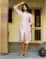 Load image into Gallery viewer, Azure And Indigo - Kos Shirt Dress - Pink Multi
