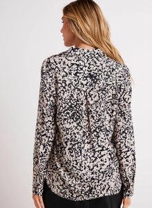 Bella Dahl - Clean Shirt - Abstract Bloom Print