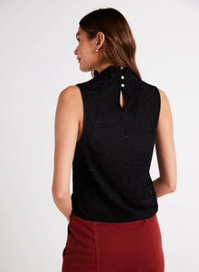 Bella Dahl - Cowl Neck Bias Top - Black