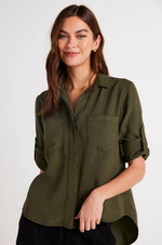 Load image into Gallery viewer, Bella Dahl - Split Back Button Down Shirt - Italian Herb
