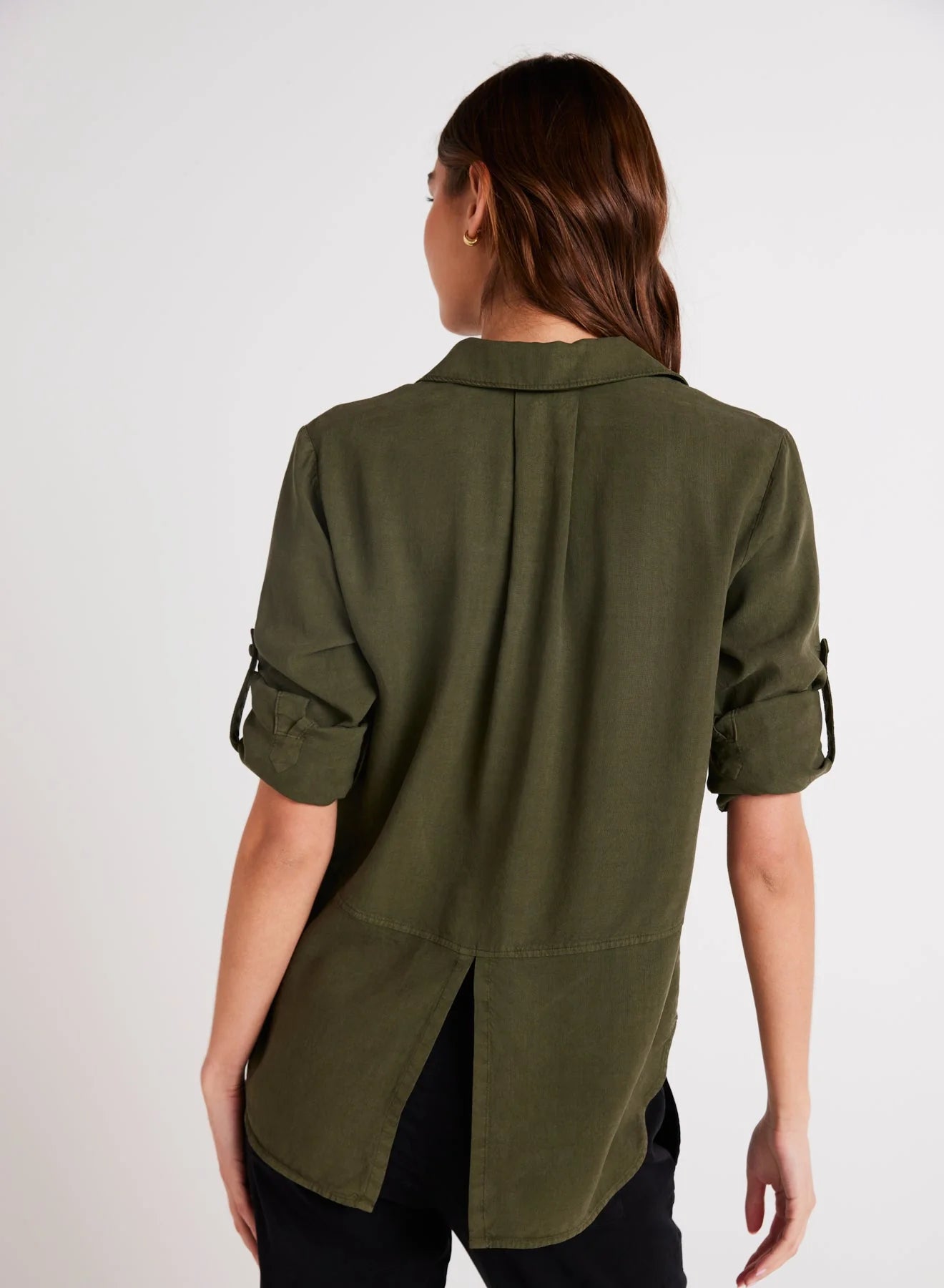 Bella Dahl - Split Back Button Down Shirt - Italian Herb