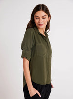 Load image into Gallery viewer, Bella Dahl - Split Back Button Down Shirt - Italian Herb
