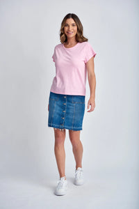 Cloth Paper Scissors - Crew Neck Tee - Lolly Pink