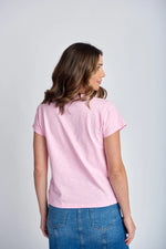 Load image into Gallery viewer, Cloth Paper Scissors - Crew Neck Tee - Lolly Pink
