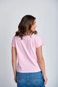 Cloth Paper Scissors - Crew Neck Tee - Lolly Pink