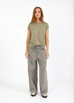 Load image into Gallery viewer, Coster Copenhagen - Heart Alfi T Shirt - Dusty Olive
