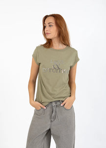 Coster Copenhagen - Heart Alfi T Shirt - Dusty Olive