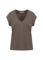 Load image into Gallery viewer, Coster Copenhagen - Heart Basic V Neck T Shirt - Dark Mud
