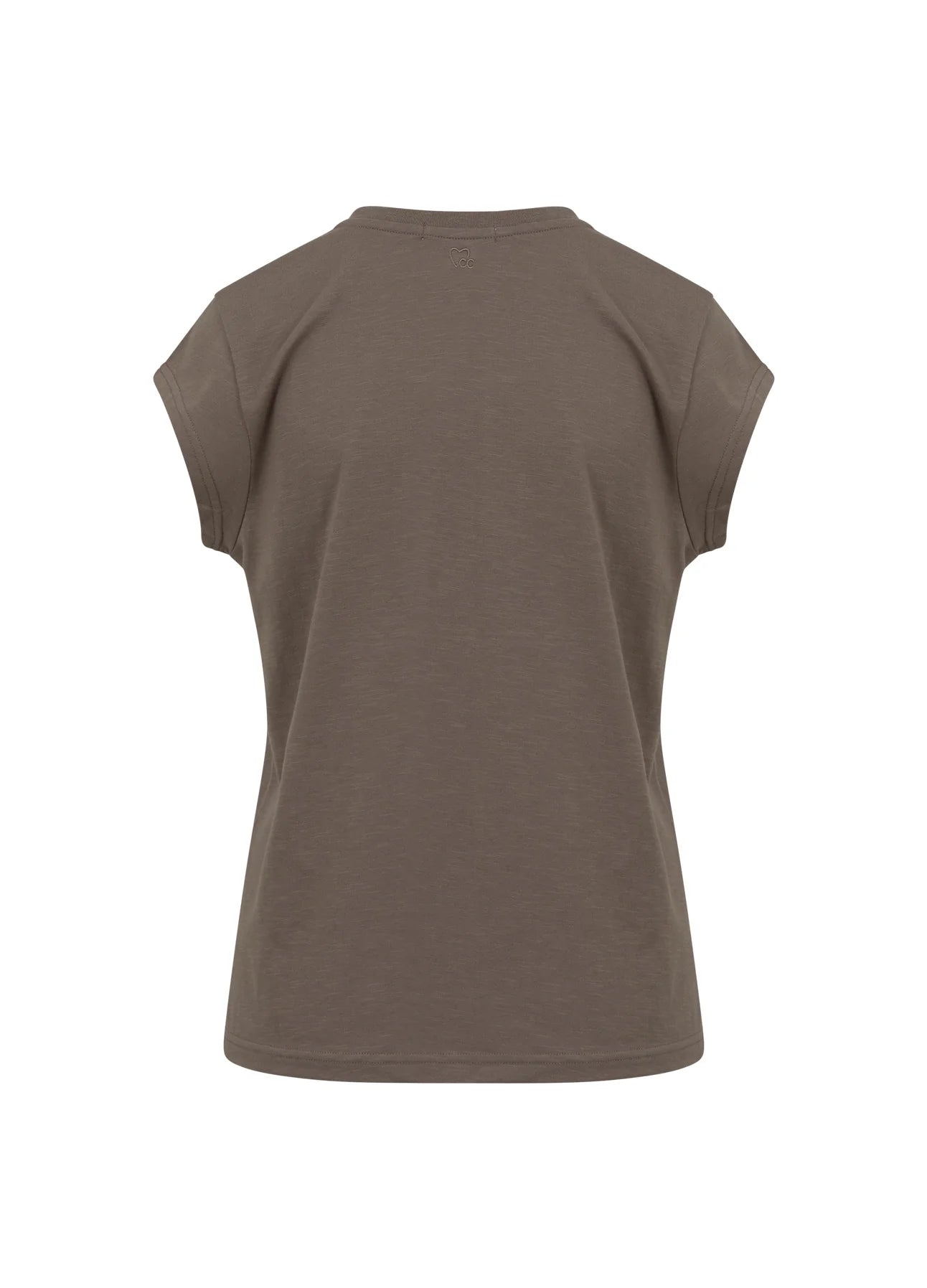 Coster Copenhagen - Heart Basic V Neck T Shirt - Dark Mud