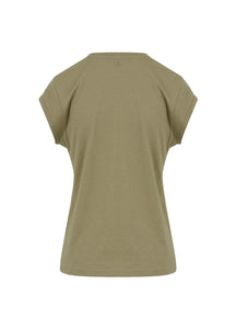 Coster Copenhagen - Heart Basic V Neck T Shirt - Dusty Olive