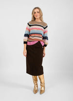 Load image into Gallery viewer, Coster Copenhagen - Stripe Knit - Multi Stripes
