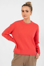 Load image into Gallery viewer, Coster Copenhagen - Sweater With Round Neck - Hot Coral
