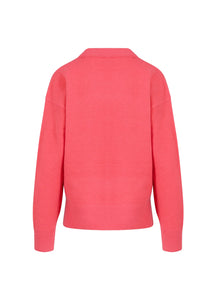 Coster Copenhagen - Sweater With Round Neck - Hot Coral