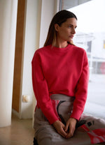 Load image into Gallery viewer, Coster Copenhagen - Sweater With Round Neck - Hot Coral
