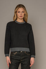 Load image into Gallery viewer, Crossley - DG1S Wool Silk Cashmere Knit - Black
