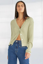 Load image into Gallery viewer, Dricoper - Dani Tencel Cardigan - Sage Green
