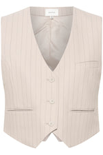 Load image into Gallery viewer, Gestuz - Joelle Pinstripe Waistcoat - Sand Pinstripe
