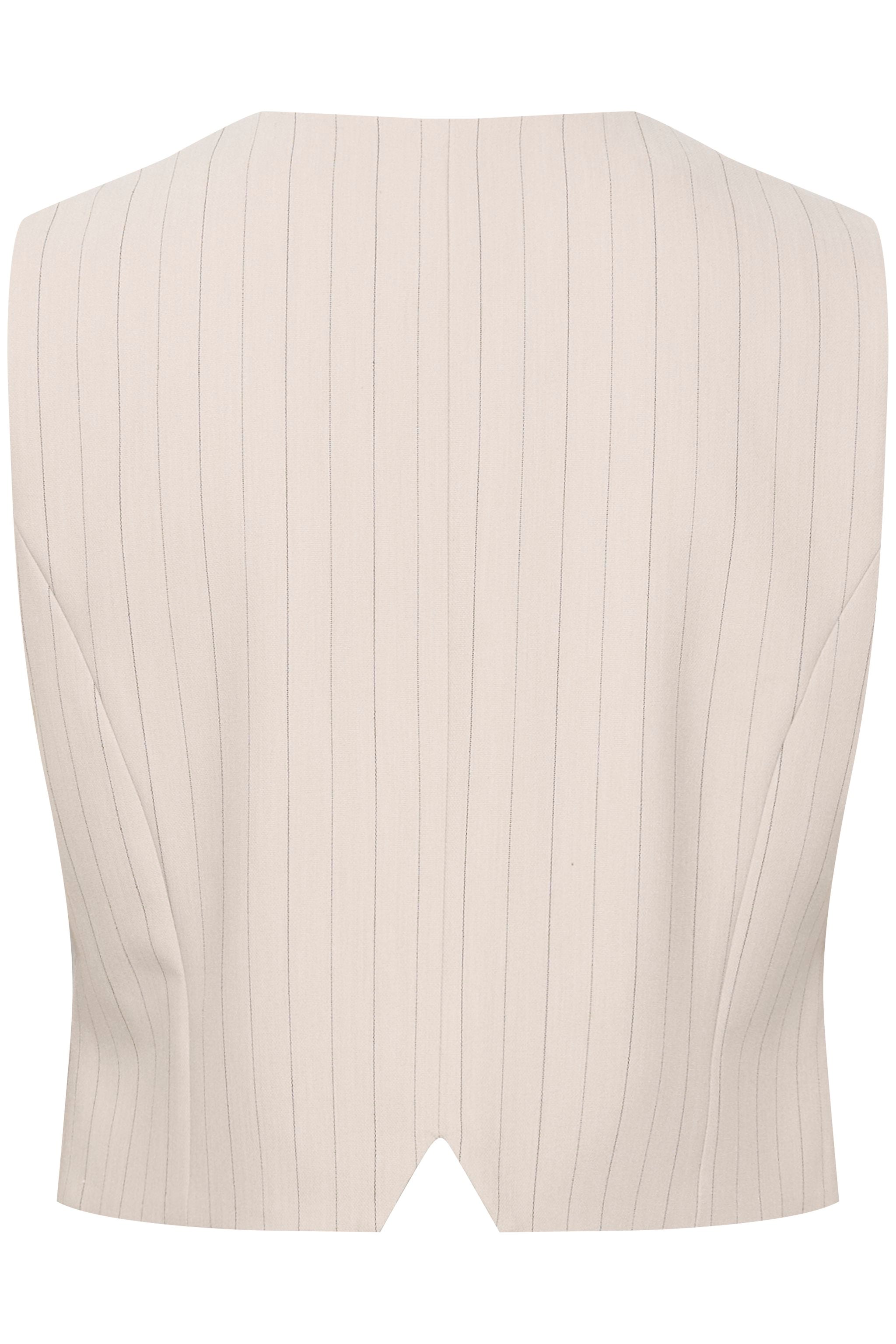 Gestuz - Joelle Pinstripe Waistcoat - Sand Pinstripe