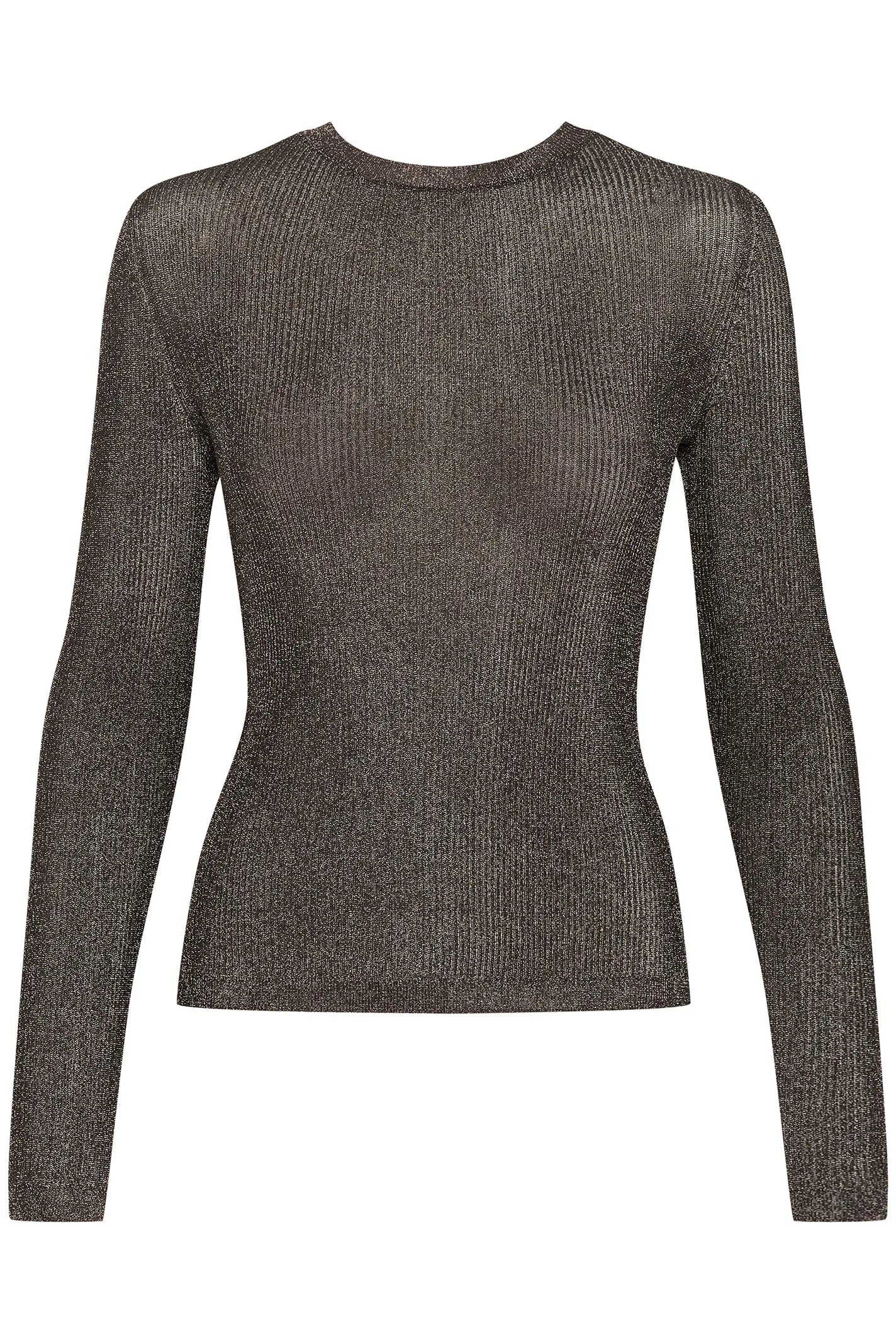 Gestuz - SilviGZ Deep Back Blouse - Warm Grey Metallic