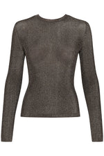 Load image into Gallery viewer, Gestuz - SilviGZ Deep Back Blouse - Warm Grey Metallic
