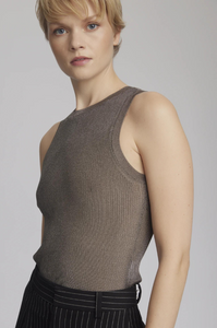 Gestuz - SilviGZ Top - Warm Grey Metallic