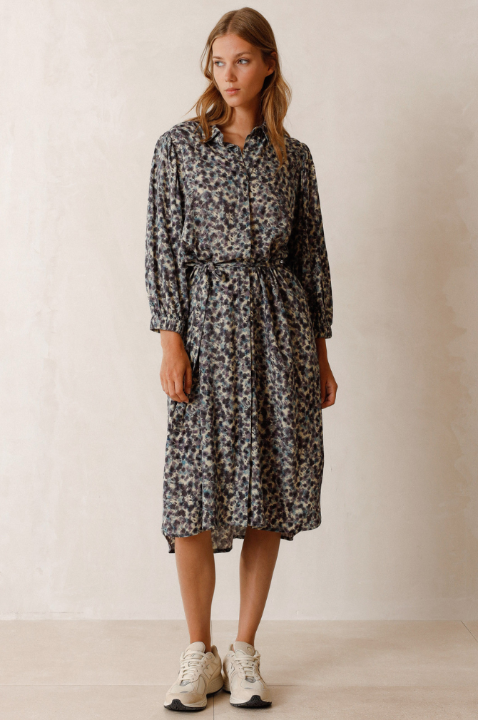 Indi And Cold - Lichen Shirt Dress - Vanilla