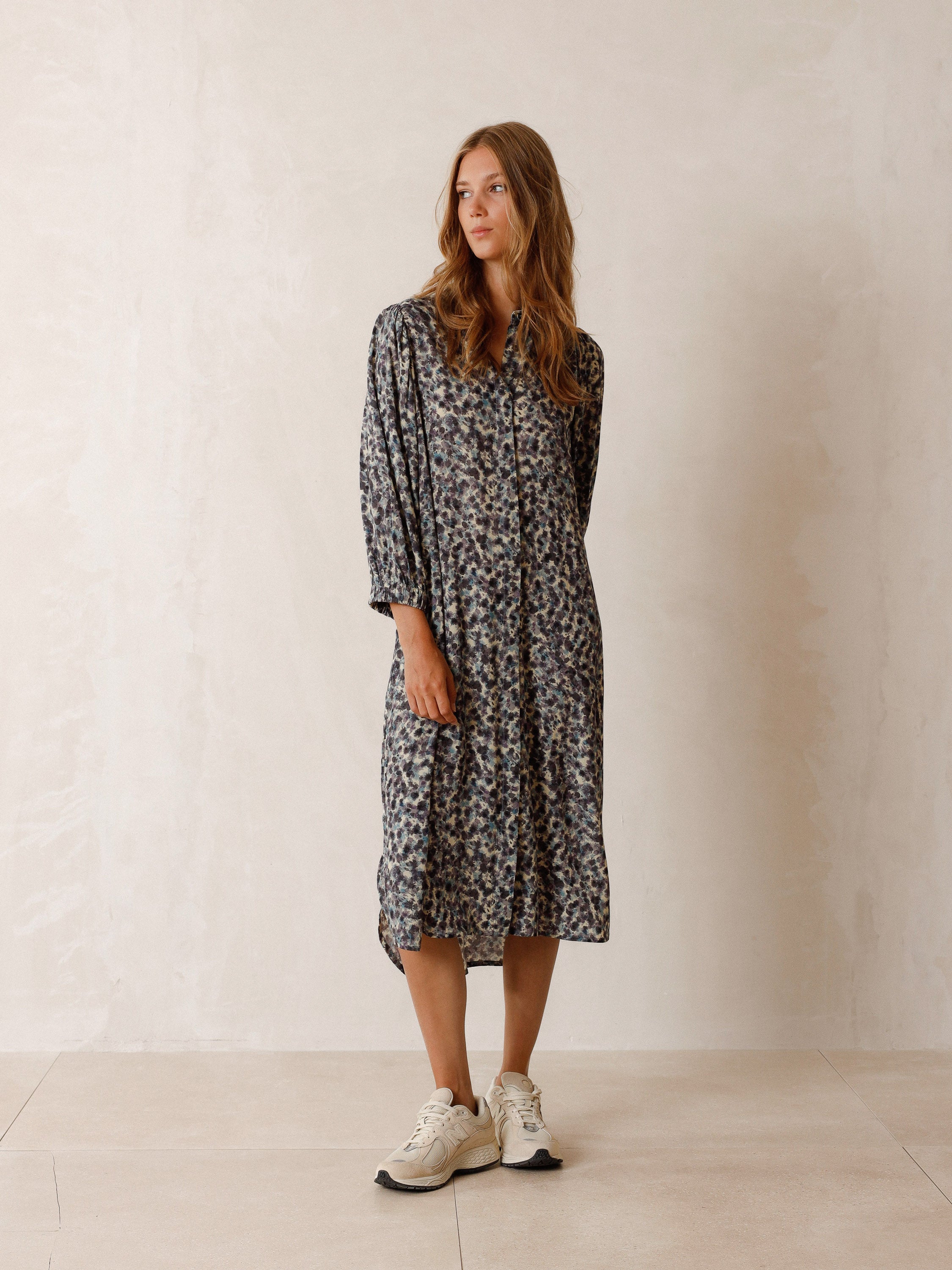 Indi And Cold - Lichen Shirt Dress - Vanilla