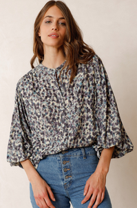 Indi And Cold - Tessa Balloon Sleeve Shirt - Vanilla