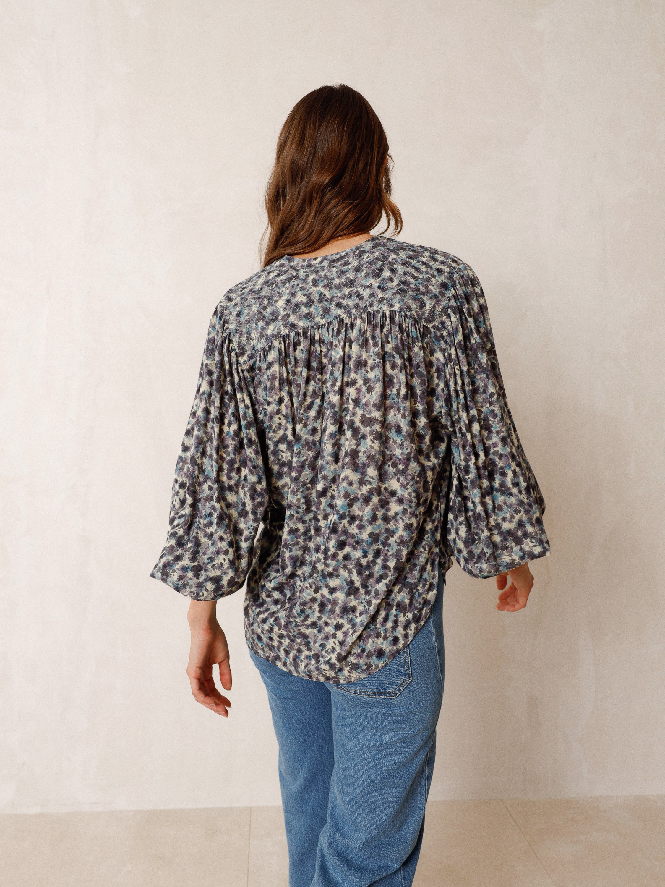 Indi And Cold - Tessa Balloon Sleeve Shirt - Vanilla