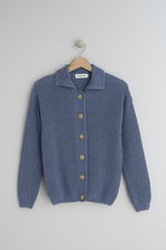 Load image into Gallery viewer, Indi And Cold - Classic Buttoned Collar Cardigan - Sky Blue
