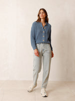 Load image into Gallery viewer, Indi And Cold - Classic Buttoned Collar Cardigan - Sky Blue
