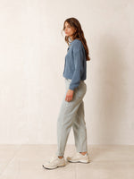 Load image into Gallery viewer, Indi And Cold - Classic Buttoned Collar Cardigan - Sky Blue
