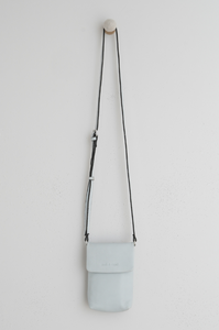 Indi And Cold - Compact Leather Bag - Aquamarine