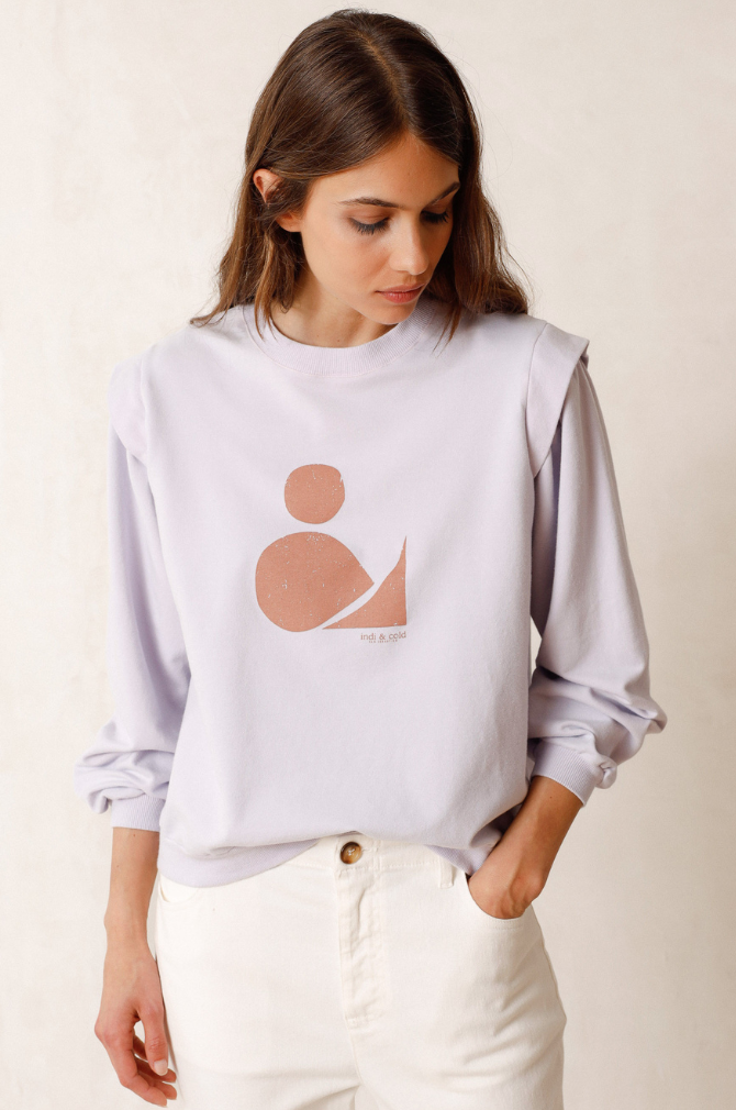 Indi And Cold - Jersey Sweat  - Lilac Jasper