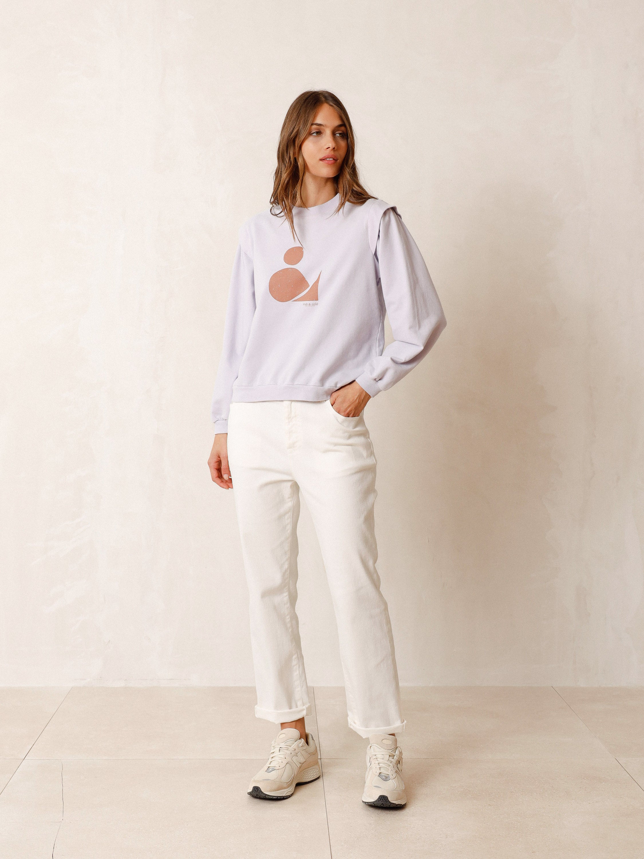 Indi And Cold - Jersey Sweat  - Lilac Jasper