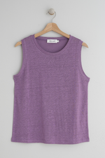 Load image into Gallery viewer, Indi And Cold - Linen Knitted Singlet - Lavender
