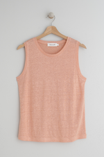 Load image into Gallery viewer, Indi And Cold - Linen Knitted Singlet - Peach
