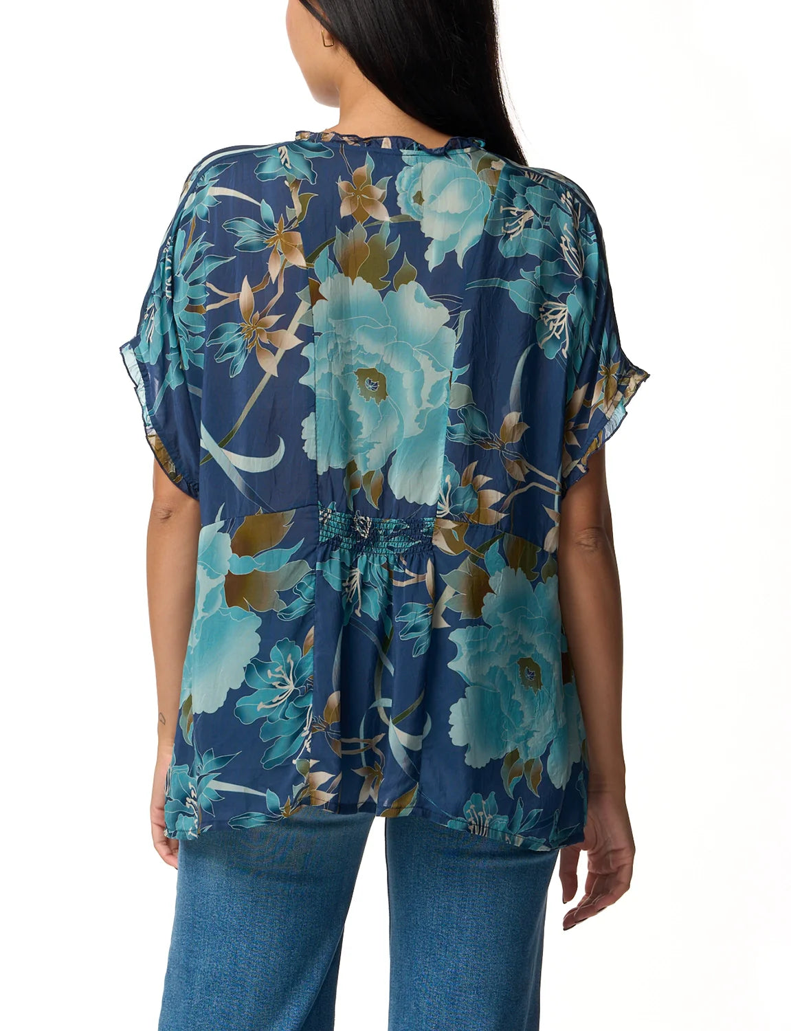 Johnny Was - Galavant Blouse - Peonee Blue