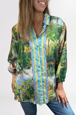 Load image into Gallery viewer, Johnny Was - Isolah Button Down - Rawi Scarf Print
