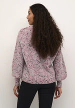 Load image into Gallery viewer, Kaffe - KAgiana Knit Pullover - Grey Pink Melange
