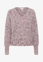 Load image into Gallery viewer, Kaffe - KAgiana Knit Pullover - Grey Pink Melange
