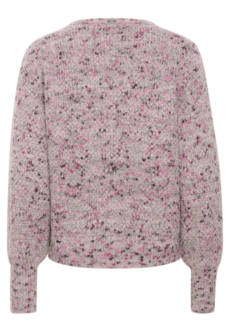 Kaffe - KAgiana Knit Pullover - Grey Pink Melange