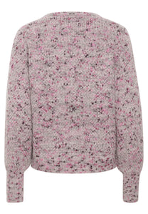 Kaffe - KAgiana Knit Pullover - Grey Pink Melange