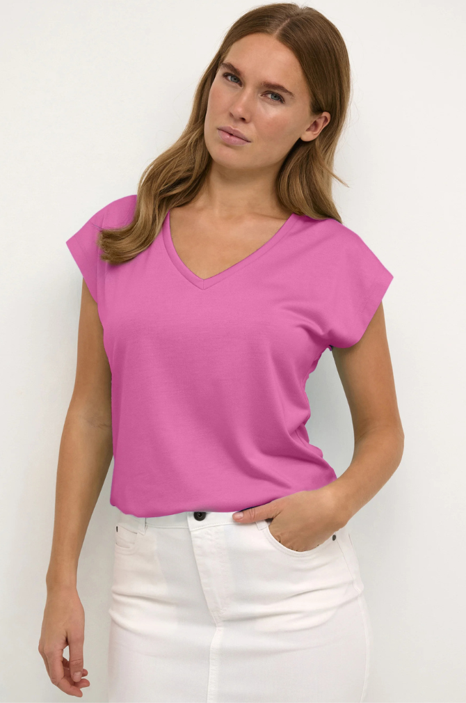 Kaffe - KAlise T Shirt - Rose Violet