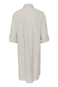 Kaffe - KAmilia Shirt Dress - Chalk/Black Stripe