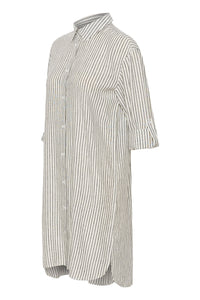 Kaffe - KAmilia Shirt Dress - Chalk/Black Stripe