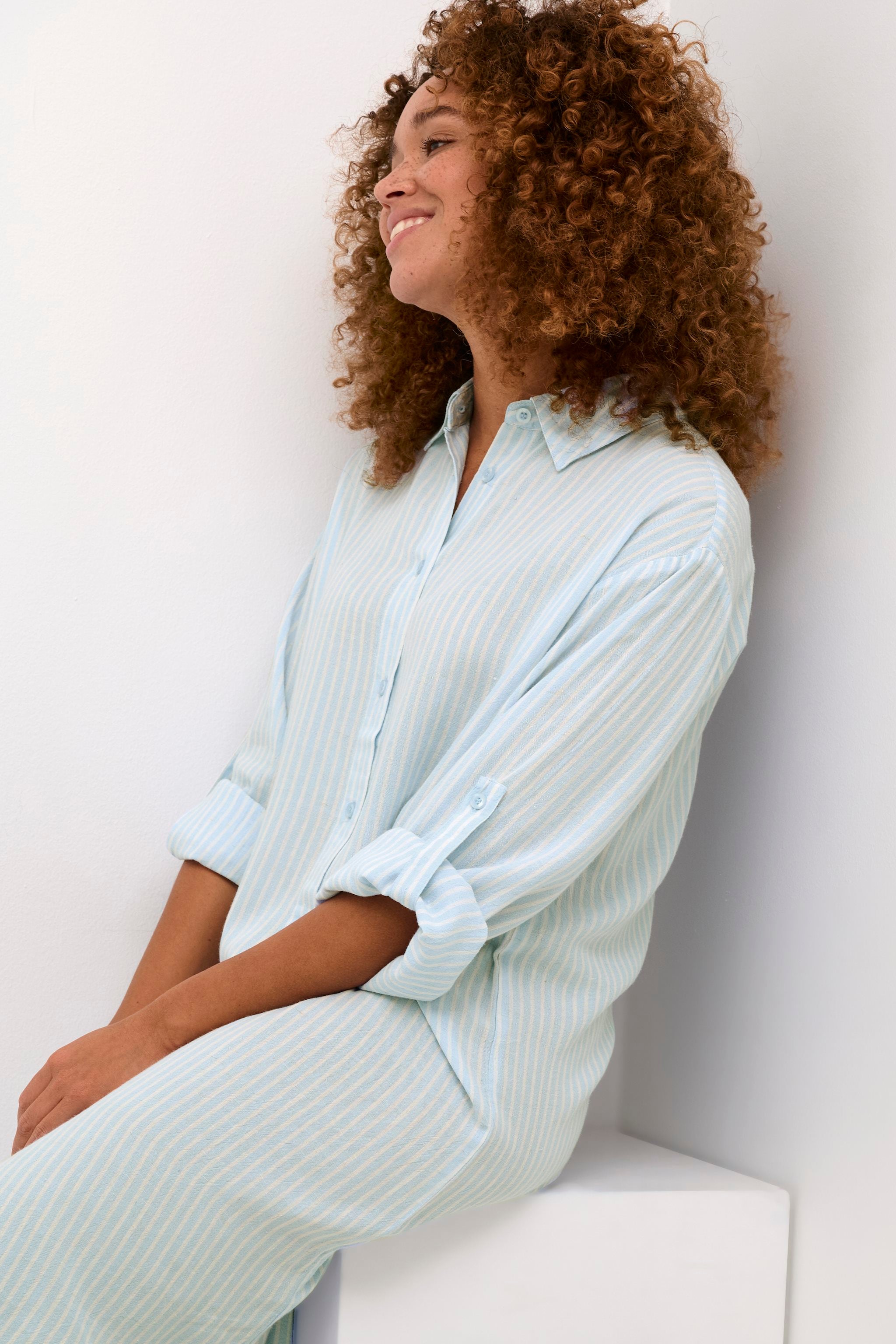 Kaffe - KAmilia Shirt Dress - Windsurfer/Chalk Stripe