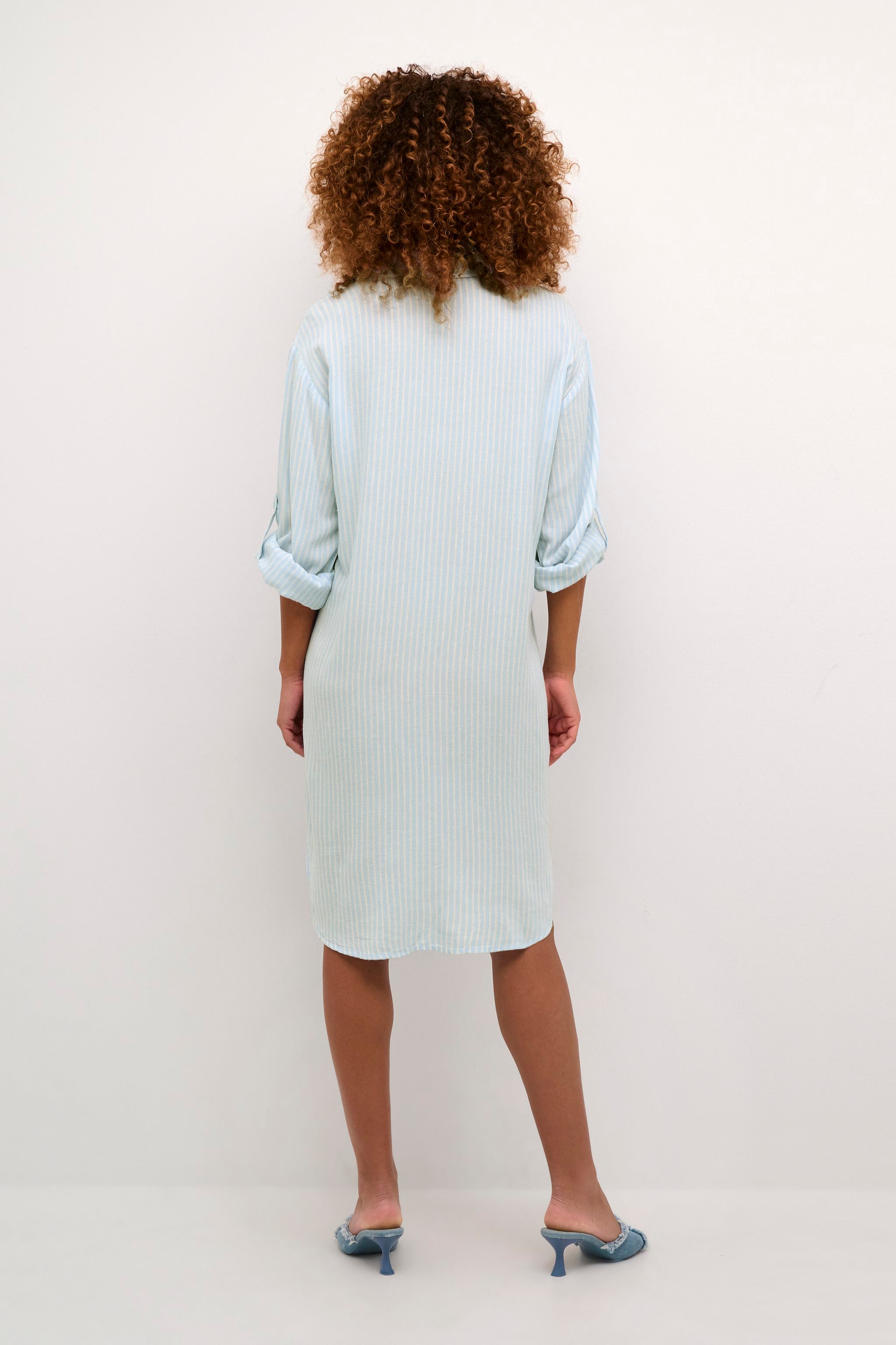 Kaffe - KAmilia Shirt Dress - Windsurfer/Chalk Stripe